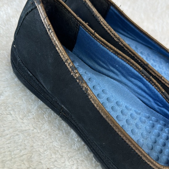 Privo Clarks Penny Black Leather Slip Ons Comfort - Picture 8 of 8